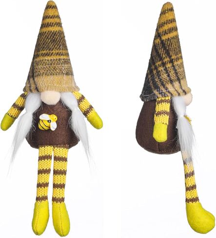 Funoasis 8 قطع صغيرة تلعثم النحل جنوم الزينة الربيع الصيف الخريف أفخم جنوم اليدوية عباد الشمس عطلة صينية طبقات الطاولة الحلي ديكور المنزل in Kuwait