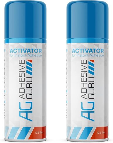 Adhesive Guru CA Glue Accelerator Spray (2 x 13.5 fl oz) Aerosol Activator for Super Glues (2 Pack) in Saudi Arabia