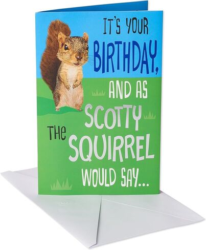 American Greetings Funny Birthday Card (Squirrel) in Saudi Arabia