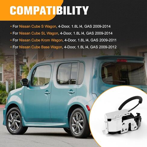 مزلاج قفل الباب الخلفي للباب الخلفي متوافق مع Nissan Cube، 2009-2014 #Replace 90501-1FC0B، 905011FC0B in Kuwait