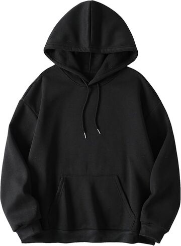 GORGLITTER Women's Plus Size Hoodie Long Sleeve Hooded Sweatshirt Thermal Pullover Tops with Pocket in Saudi Arabia