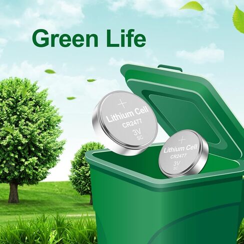 PKCELL CR2477 Battery 3V Lithium Battery Button Coin Cell Batteries(40PCS) in Kuwait