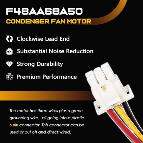 F48AA68A50-استبدال يورك كولمان Luxaire Genteq/A.O. محرك مروحة مكثف من سميث OEM - استبدل THGF36S41S3A THGF60S41S3A - 1/4 حصان، 208-230 فولت، 850 دورة في الدقيقة in Kuwait