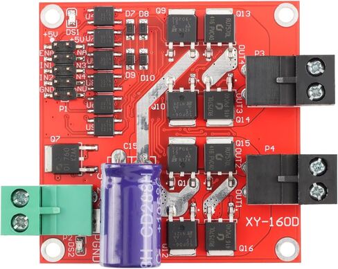 DC Motor Driver L298 7A 160W Dual H Bridge Motor Speed Controller DC 6.5V-27V PWM Motor Regulator Board 12V 24V Electric Motor Control Module Industrial with Optocoupler Isolation in Kuwait