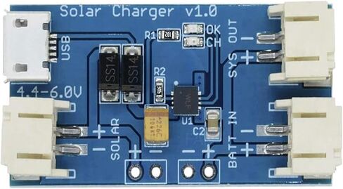 CN3065 البسيطة الشمسية يبو شاحن مجلس بطارية ليثيوم تهمة رقاقة المصغّر USB DIY في الهواء الطلق تطبيق عدة شحن لوحة تركيبية 2 قطعة in Saudi Arabia