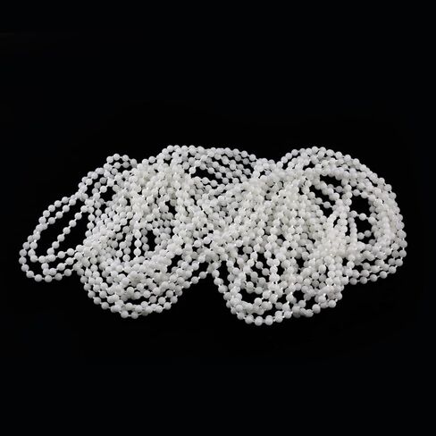 سلك سلسلة خرز أعمى، بكرة بلاستيكية بيضاء وظل روماني إصلاح سلك سلسلة مطرز أعمى مع 10 مشابك موصل (10 ياردات) in Kuwait