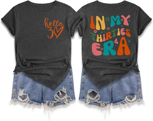 30th Birthday Gifts for Her in My Thirties Era Tshirt Women Vintage 1994 Graphic Tee Thirty Birthday Tops in Kuwait