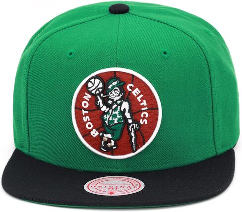 قبعة Mitchell & Ness Boston Celtics Team 2-Tone 2.0 Snapback قابلة للتعديل - أخضر/أسود/كلاسيكيات الخشب الصلب in Saudi Arabia
