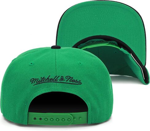 قبعة Mitchell & Ness Boston Celtics Team 2-Tone 2.0 Snapback قابلة للتعديل - أخضر/أسود/كلاسيكيات الخشب الصلب in Saudi Arabia
