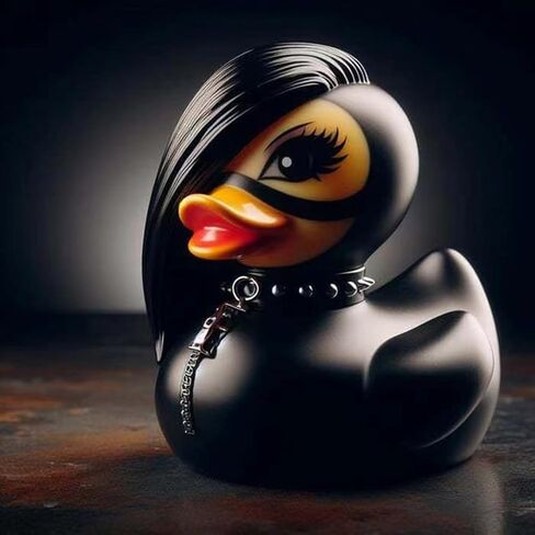 Whimsy Goth Duck Decor, Gothic Little Resin Duck Figurine Halloween Statue Ducks Office Desk Decor Car Decorations,Gothic Duck Decor for Car Decor Tabletop Ornaments Gifts (Girl Duck) in Saudi Arabia