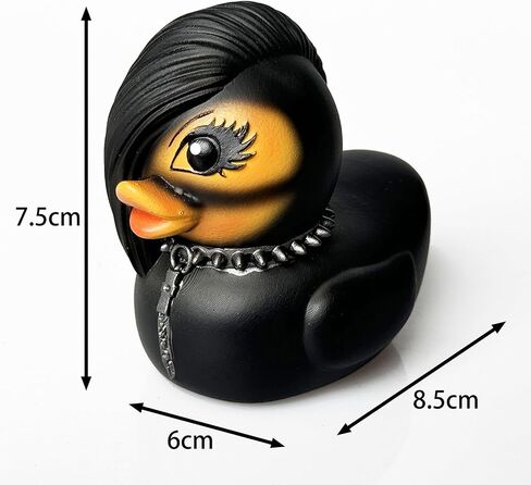Whimsy Goth Duck Decor, Gothic Little Resin Duck Figurine Halloween Statue Ducks Office Desk Decor Car Decorations,Gothic Duck Decor for Car Decor Tabletop Ornaments Gifts (Girl Duck) in Saudi Arabia