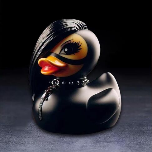 Whimsy Goth Duck Decor, Gothic Little Resin Duck Figurine Halloween Statue Ducks Office Desk Decor Car Decorations,Gothic Duck Decor for Car Decor Tabletop Ornaments Gifts (Girl Duck) in Saudi Arabia