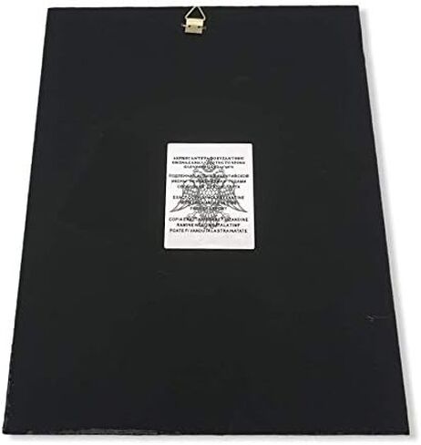 أيقونة معدنية مصنوعة يدويًا من الخشب المسيحي اليوناني الأرثوذكسي ليسوع المسيح (24 × 19 سم أو 9.4 × 7.5 بوصة) من الخشب الصلب in Kuwait