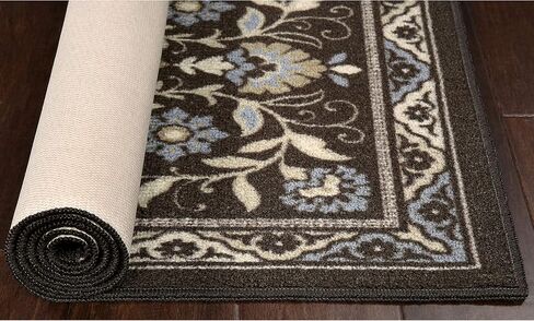 Maples Rugs Florence Kitchen Rugs Non Skid Washable Accent Area Carpet [Made in USA], 1'8 x 2'10, Blue in Saudi Arabia