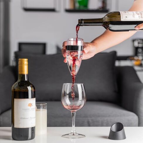 D&Slifei Wine Aerator Enhances Flavour Wine with Taste Smoother Pure,Convenience Quick Hand-held Decanter is the Best Gift for Wine Lovers. in Saudi Arabia