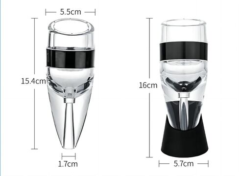 D&Slifei Wine Aerator Enhances Flavour Wine with Taste Smoother Pure,Convenience Quick Hand-held Decanter is the Best Gift for Wine Lovers. in Saudi Arabia
