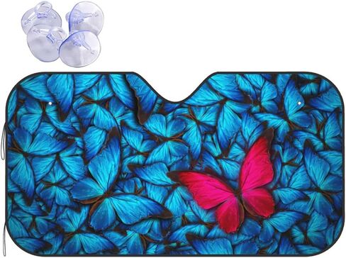 Raccoon Driving1 Car Windshield Sun Shade Sun Visor Sunshade Car Front Window Sunshade Keeps Out Uv Rays Keeps Your Vehicle Cool for Car Truck SUV, Small in Saudi Arabia