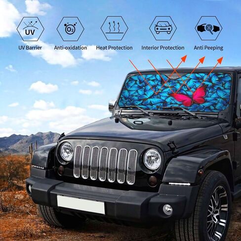 Raccoon Driving1 Car Windshield Sun Shade Sun Visor Sunshade Car Front Window Sunshade Keeps Out Uv Rays Keeps Your Vehicle Cool for Car Truck SUV, Small in Saudi Arabia