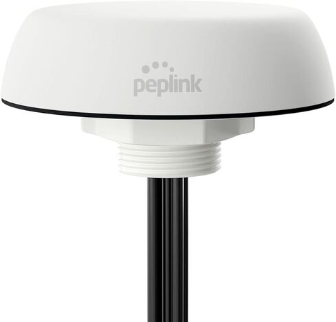 Peplink Cellular and WiFi Antenna Mobility 40G | 5G/LTE Ready 4x4 MIMO Multi Band External Router Computer Networking Antenna System with GPS receiver | Robust IP68 Rating | QMA Connector, Black in Saudi Arabia