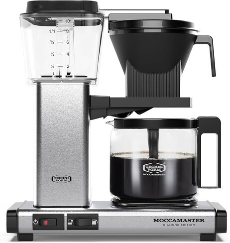 ماكينة صنع القهوة تكنيفورم موكاماستر 53630 KBGV سيليكت دايموند، 40 أونصة، 10 أكواب، 1.25 لتر in Kuwait
