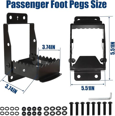 ATV الركاب القدم الراحة أربع عجلات أوتاد القدم الراحة الخلفية لبولاريس أوتاد ATV قوية وقابلة للطي متوافقة للرياضي تشويش إذاعي فورمان فورتراكس in Kuwait