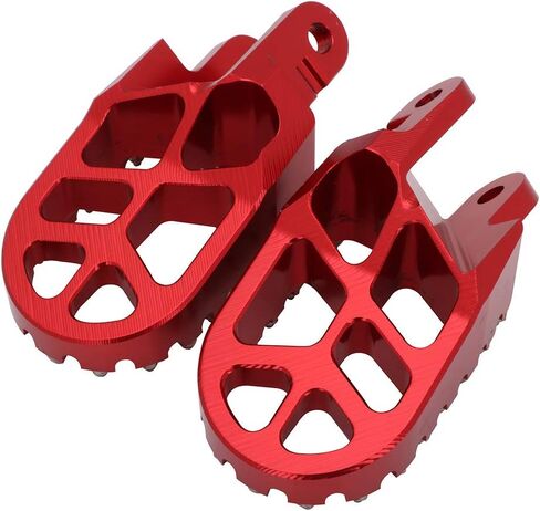 Dirt Bike Foot Pegs Pedals Rests Wide Footpeg for CNC CR80R/CR80RB/CR85R/CR85RB/CRM250 XR250R/XR400R/XR600R/XR650L/XR650R CRF230L/CRF1000L/CRF1000L DTC Red in Saudi Arabia
