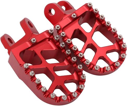 Dirt Bike Foot Pegs Pedals Rests Wide Footpeg for CNC CR80R/CR80RB/CR85R/CR85RB/CRM250 XR250R/XR400R/XR600R/XR650L/XR650R CRF230L/CRF1000L/CRF1000L DTC Red in Saudi Arabia