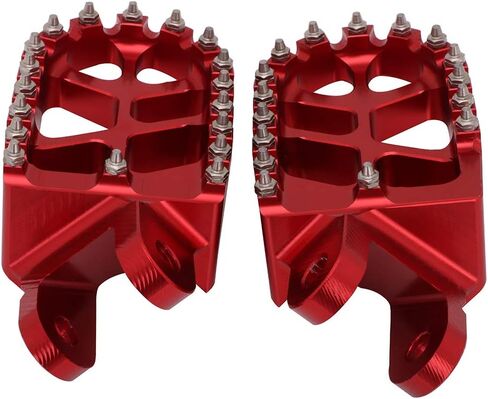 Dirt Bike Foot Pegs Pedals Rests Wide Footpeg for CNC CR80R/CR80RB/CR85R/CR85RB/CRM250 XR250R/XR400R/XR600R/XR650L/XR650R CRF230L/CRF1000L/CRF1000L DTC Red in Saudi Arabia