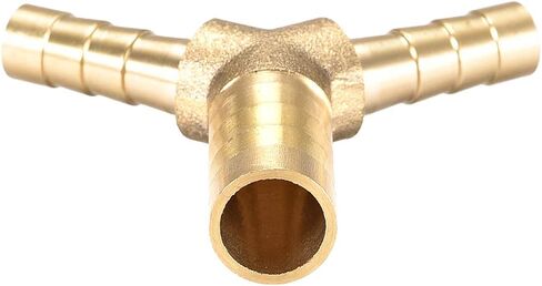 uxcell Tee Brass Barb Fitting Reducer Y Shape 3 Way Fit Hose ID 8x6x6mm 3pcs in Saudi Arabia