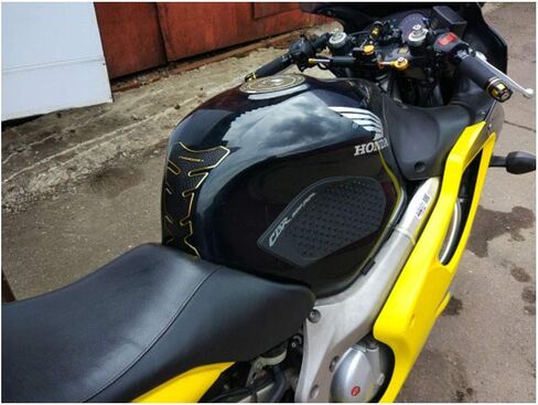 ملصق أسود لخزان الوقود يعمل بالغاز وجانب الجر وقبضة الركبة متوافق مع Honda CBR 600 RR 2003-2006 in Saudi Arabia