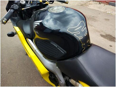 ملصق أسود لخزان الوقود يعمل بالغاز وجانب الجر وقبضة الركبة متوافق مع Honda CBR 600 RR 2003-2006 in Saudi Arabia