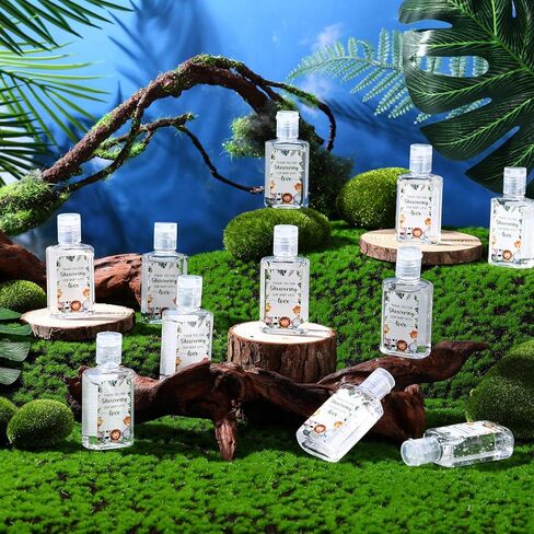 50 قطعة من مطهر اليد الصغير للاستحمام للأطفال، جل مطهر لليدين بحجم 1 أونصة، مطهر لليدين للأطفال، هدية للضيوف، هدية للفتيات والأولاد والأطفال الصغار، كشف الجنس (الغابات) in Kuwait