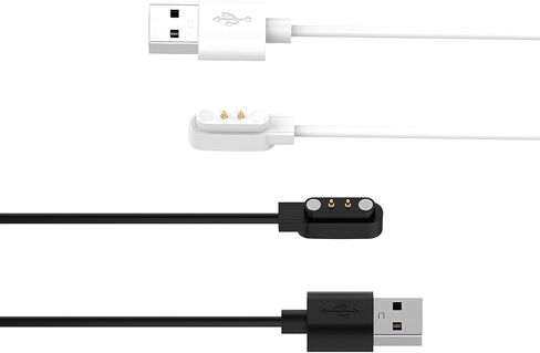 RuenTech Compatible with SKG Smart Watch Charger, 3.3ft Replacement Charing Cable for SKG V7, V7 pro, V7 Cyber, V7-2 Smartwatch (Black&White) in Saudi Arabia