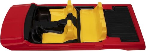 RC Car Shell Interior Decoration 37.5x18.5x3.5cm Compatible with Axial SCX10 II 90046 90047 Traxxas TRX4 1/10 RC Crawlers Car BodyShell (Black) in Saudi Arabia