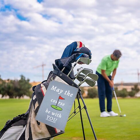 Golf Towel,Funny Golf Towel for Men Clean Golf Balls,Golf Towels for Golf Bags with Clip,Golf Gifts for Men Husband Boyfriend Dad,Fun Golf Accessories,Golf Cleaning Towel,Birthday Gifts for Golfers in Saudi Arabia
