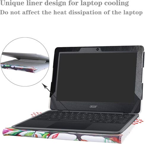 Alapmk Protective Case Cover for 11.6" Acer Chromebook 11 C732 C732T C730E C733 Series Laptop [Warning:Not fit Acer Chromebook 11 CB3-111 C771T C771 CB311-8H CB3-131 CB3-132 C740 C720],Black in Saudi Arabia