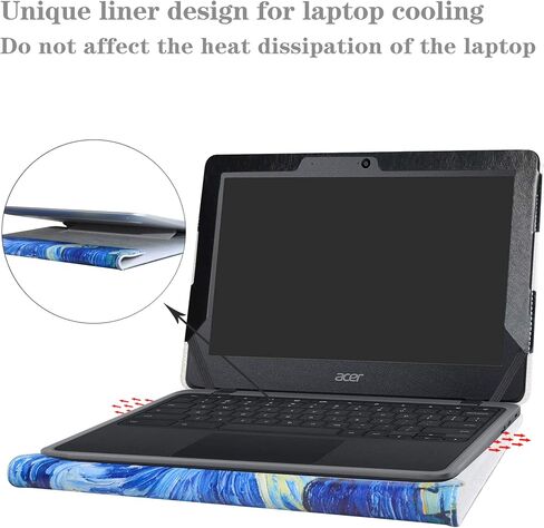 Alapmk Protective Case Cover for 11.6" Acer Chromebook 11 C732 C732T C730E C733 Series Laptop [Warning:Not fit Acer Chromebook 11 CB3-111 C771T C771 CB311-8H CB3-131 CB3-132 C740 C720],Black in Saudi Arabia
