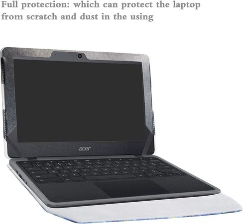 Alapmk Protective Case Cover for 11.6" Acer Chromebook 11 C732 C732T C730E C733 Series Laptop [Warning:Not fit Acer Chromebook 11 CB3-111 C771T C771 CB311-8H CB3-131 CB3-132 C740 C720],Black in Saudi Arabia