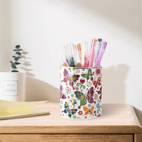 Ceramic Pen Holder Stand Cup Pencil Holder Organizer Makeup Brush Holders for Home Office Desk (Sunflower) in Saudi Arabia