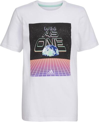 adidas Boy's Short Sleeve Digital Landscape Tee (Big Kids) in Saudi Arabia