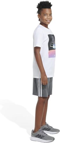 adidas Boy's Short Sleeve Digital Landscape Tee (Big Kids) in Saudi Arabia