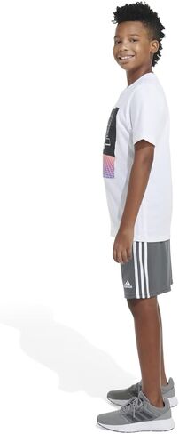 adidas Boy's Short Sleeve Digital Landscape Tee (Big Kids) in Saudi Arabia