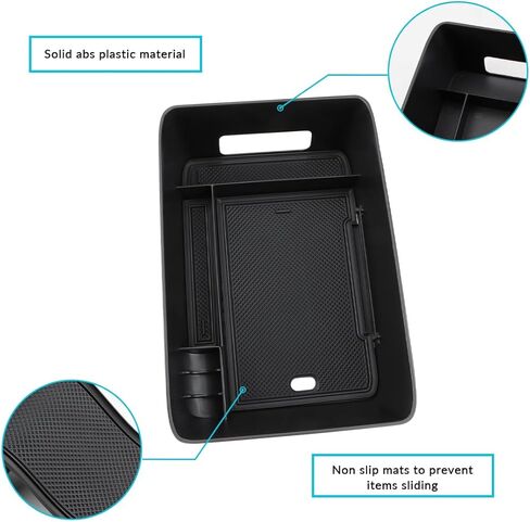 صينية تنظيم وحدة التحكم المركزية من MARCHFA متوافقة مع ملحقات Hyundai Santa Fe لعام 2024، منظم إدراج صندوق تخزين مسند الذراع in Kuwait