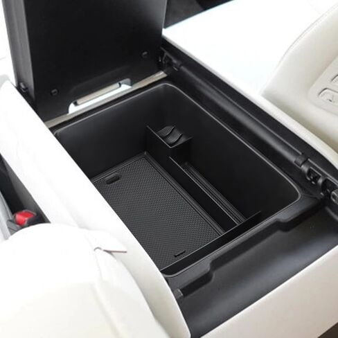 صينية تنظيم وحدة التحكم المركزية من MARCHFA متوافقة مع ملحقات Hyundai Santa Fe لعام 2024، منظم إدراج صندوق تخزين مسند الذراع in Kuwait