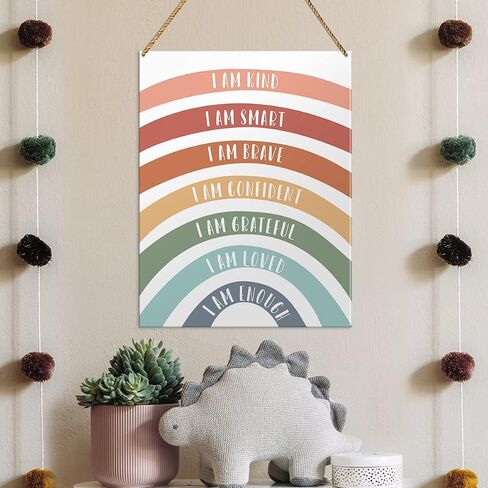 Nursery Wood Sign Decor, on The Night You Were Born, Safari Boho Nursery Kids Daughter Son Room Playroom Decor Inspirational Wall Art Decoration, Newborn Baby Boy Girl in Saudi Arabia