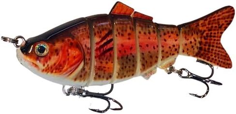 4" Spring Shad Multi Jointed Swimbait Bass Fishing Lure Bait Hard Slow Fast Sinking Life Like Big Gizzard Shad Minnow Bluegill in Saudi Arabia
