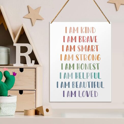 Nursery Wood Sign Decor, on The Night You Were Born, Safari Boho Nursery Kids Daughter Son Room Playroom Decor Inspirational Wall Art Decoration, Newborn Baby Boy Girl in Saudi Arabia