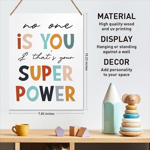 Nursery Wood Sign Decor, on The Night You Were Born, Safari Boho Nursery Kids Daughter Son Room Playroom Decor Inspirational Wall Art Decoration, Newborn Baby Boy Girl in Saudi Arabia