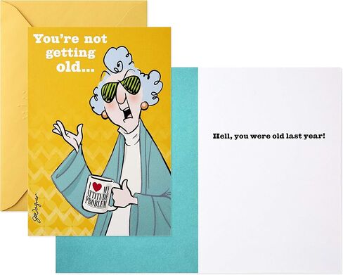 تشكيلة بطاقات عيد ميلاد مضحكة من هولمارك ماكسين (5 بطاقات مع مظاريف) in Kuwait