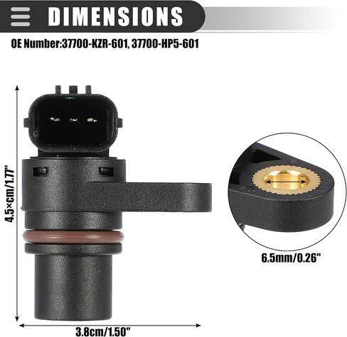 Motoforti Car Speed Sensor, for Honda ATV TRX500FA5 TRX500FA6 TRX500FA7 2015-2016, ABS,Black in Saudi Arabia